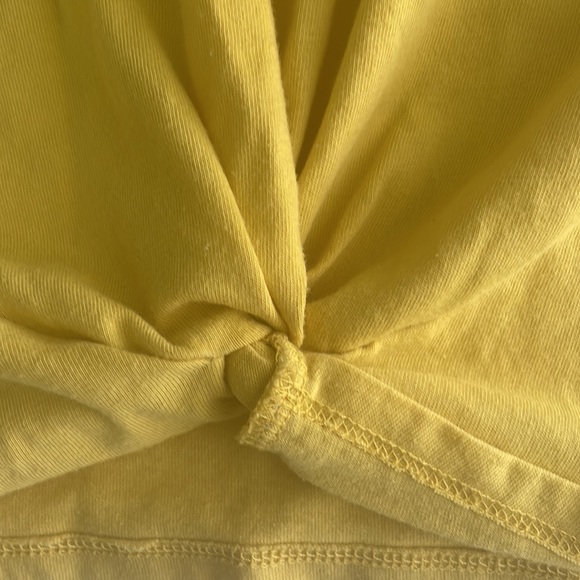 Yellow Abercrombie Kids Knotted Tank Top Girls 7/8 - Picture 3 of 4